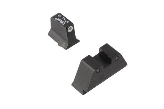 Trijicon Bright & Tough suppressor height sights for Glock handguns with green front and black / green rear tritium illumination